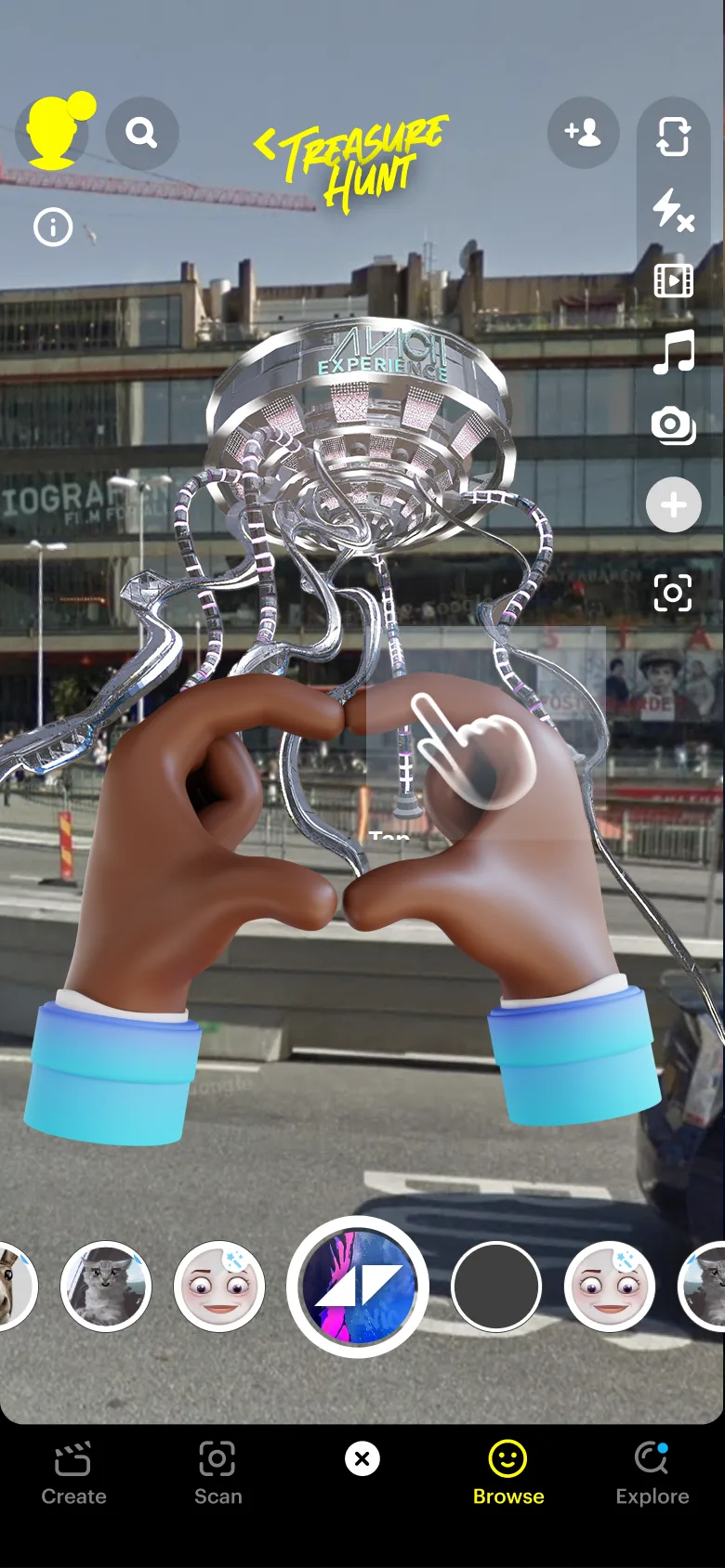 AR detection for gestures