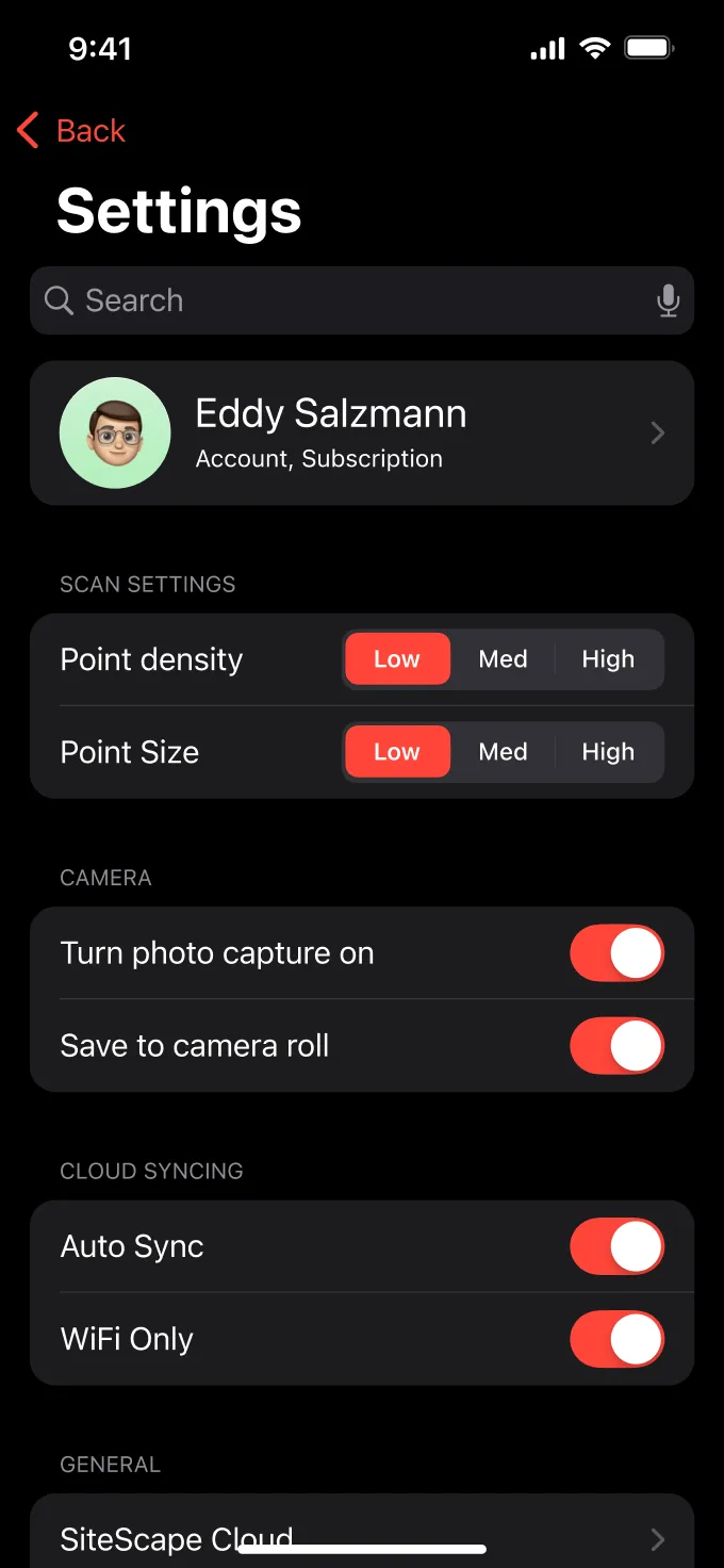 iOS App Settings